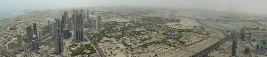 Naklejka premium Dubai. Panoramic photo. United arab emirates
