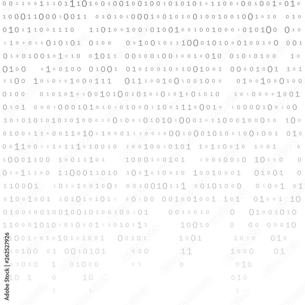 Poster Abstract Matrix Background. Binary Computer Code. Coding. Hacker concept. Vector Background Illustration. - Posters