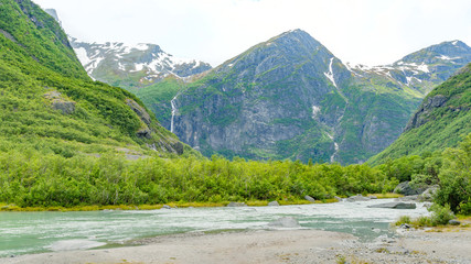 Naklejka na ściany i meble Beautiful Nature Norway natural landscape