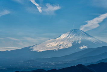 大野山から見る富士山