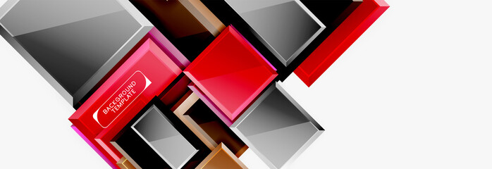 Minimal square banner abstract background