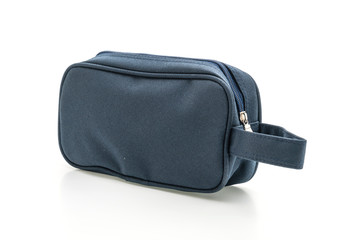 fabric hand bag on white