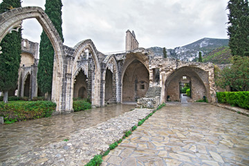 Bellapais Abbey in Northern occupied Cyprus - Bellapais monastery  