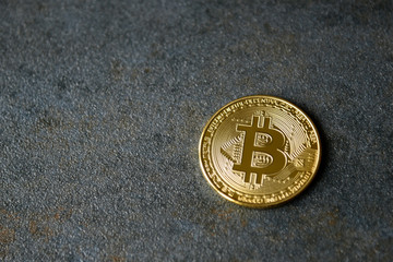 Crypto currency Gold Bitcoin - BTC - Bit Coin.