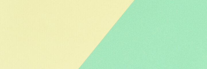 Abstract geometric shape pastel green and yellow color paper background
