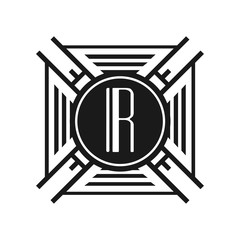 Art Deco Modern monogram