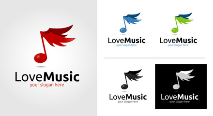 Love Music Logo Template