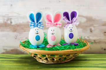 Easter eggs - close-up of colorful easter eggs for your easter design