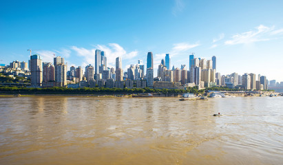 Modern metropolis skyline, Chongqing, China,