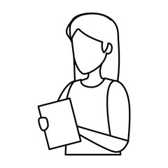 beautiful young woman character