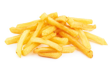 french fries on white