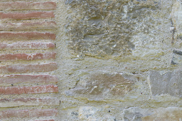 Abstact grunge background with copy space. An image coming from a wall of a French Monastery. Textured design.
