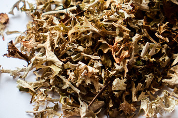Tea ceremony , many dry flower tea leaves , box tea