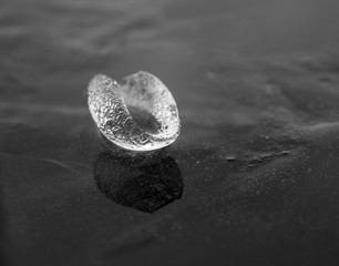 Ice Tear – in very rare cases, we have extremely cold weather in Dallas, TX. In those days, we don’t have snow but icy rain. Overnight, ice can form near the river bank. I took this photo in the early