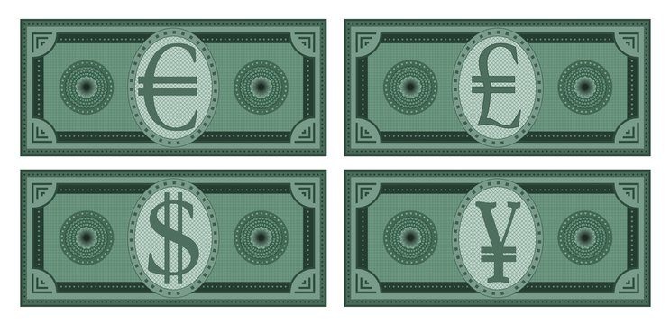 World money simple images banknote GREEN
