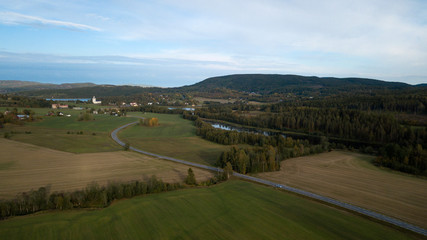 Road across the landscape