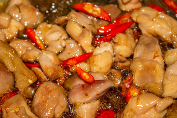 chicken fried Oyster sauce