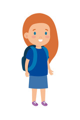 little girl kid character