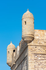 Top of a Fortified Tower at the Harbor of Essaouira Morocco