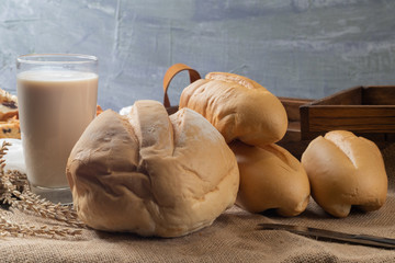 soft french baguette bread and french loaf bread