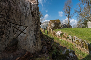 Entrance to the Grange Stone Circle. Co. Limerick. Ireland. April 2019