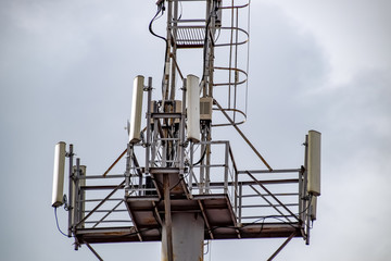 Fototapeta na wymiar equipment on cell phone towers
