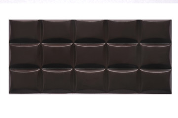 Fototapeta premium Bar of chocolate on a white background. Close-up