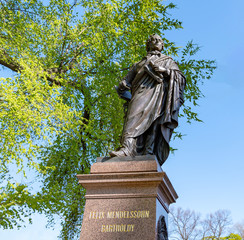 Felix Mendelssohn Denkmal in Leipzig