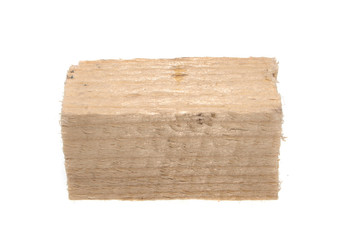 wooden beam isolated on white background