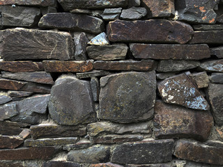 wild stone fence