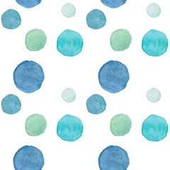 Papier Peint photo Polka dot fond transparent simple aquarelle à pois dans des couleurs douces