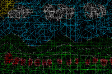 abstract background of a landscape