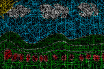 landscapet on a background