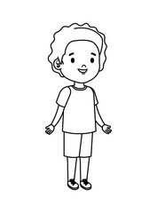 little boy kid character
