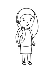 little girl kid character