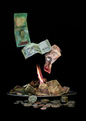 Dinero sin valor por inflacion