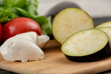 Eggplant pizza ingredients