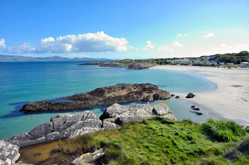 Irish coast in summer time