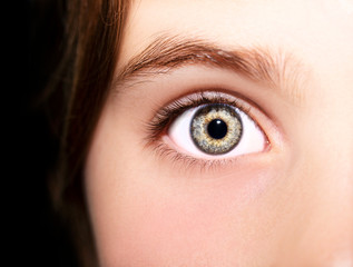 A beautiful insightful look eye. Close up shot