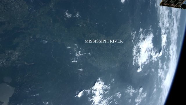 The Mississippi River Seen From Space - Some Elements Furnished By NASA