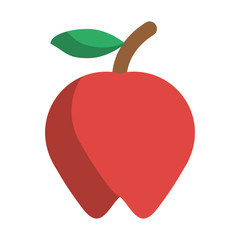 Apple fruit cartoon isolated