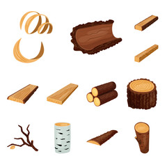 Isolated object of signboard  and wood symbol. Set of signboard  and wooden vector icon for stock.