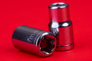 socket wrench hexagon insert silver