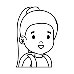 little girl kid character