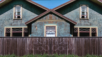 Old Abandoned House Background 