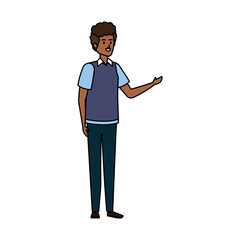young black man avatar character