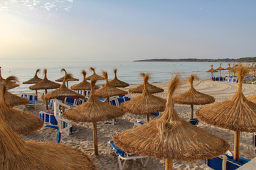Summer view of the beach of Cala Millor