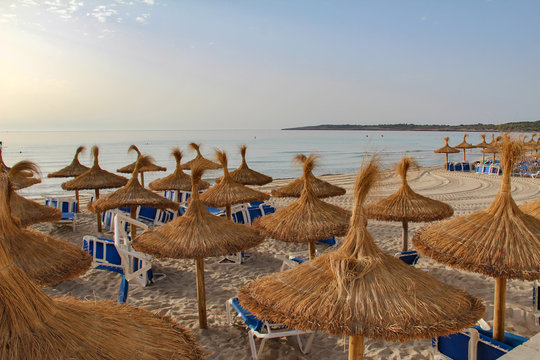 Summer view of the beach of Cala Millor