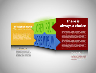 Web design. One two three four - vector paper progress steps for - Vector