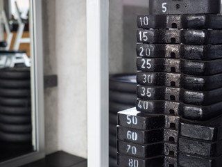 pretty girl in gym fitness